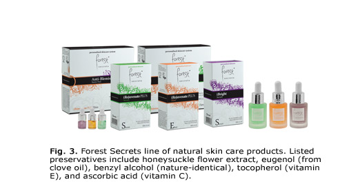 Forest Secrets line of natural skin care products.