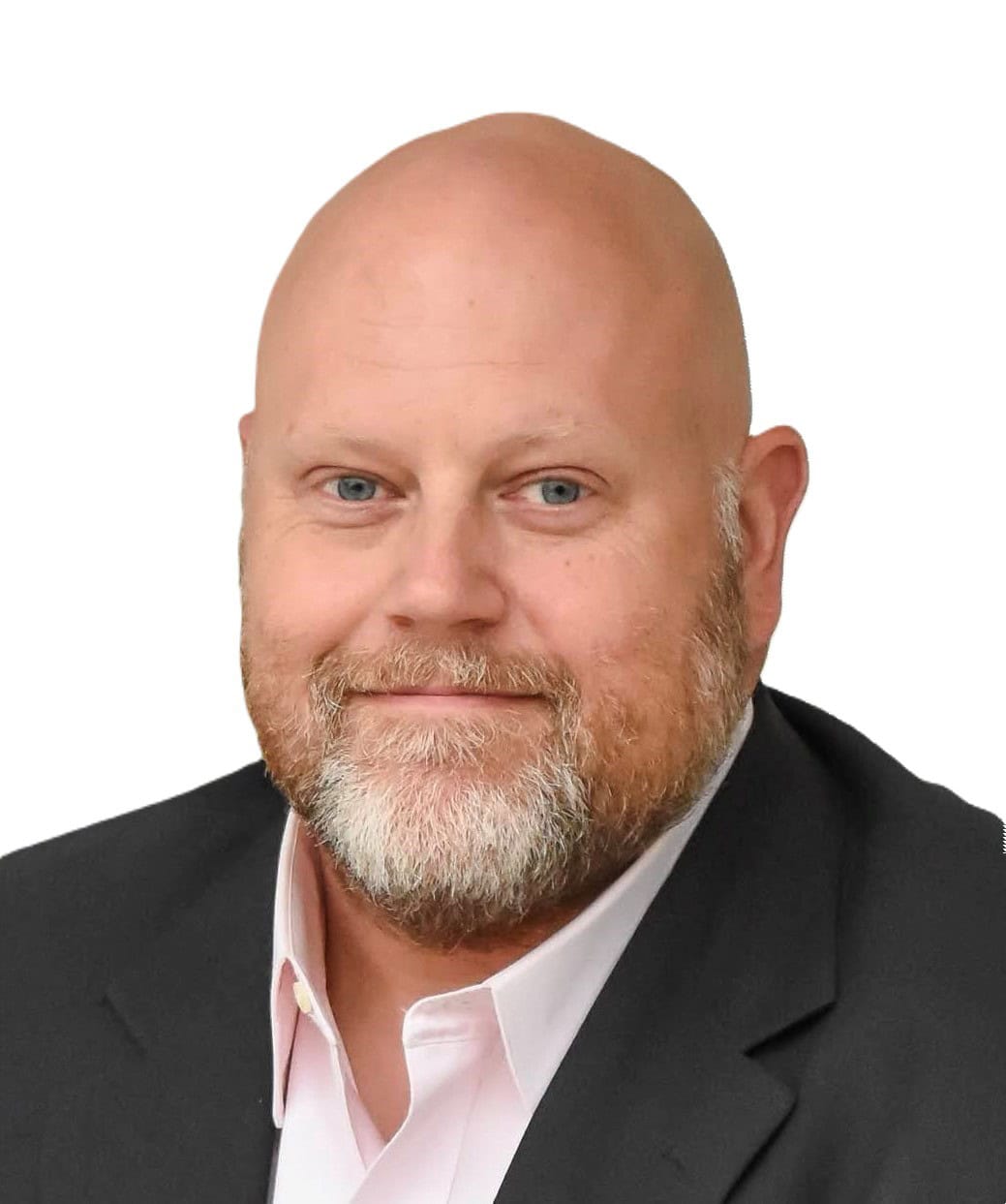 Scott Korte, Director of Engineering at N. Hunt Moore and Associates, wearing a dark suit and light shirt, against a white background.