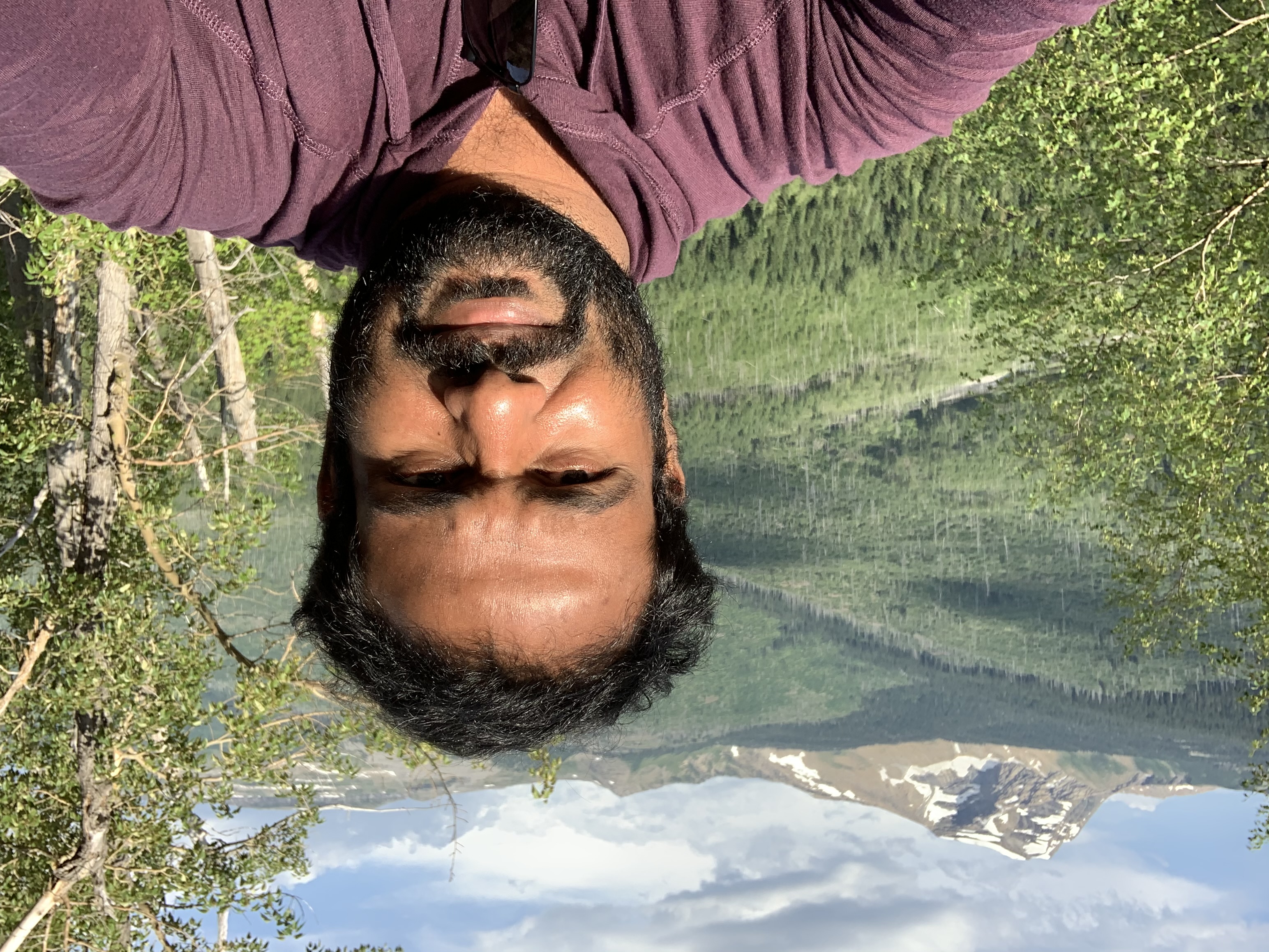 Hari Kotapati in August 2020 at Glacier Nastional Park Mountain in Montana (USA)