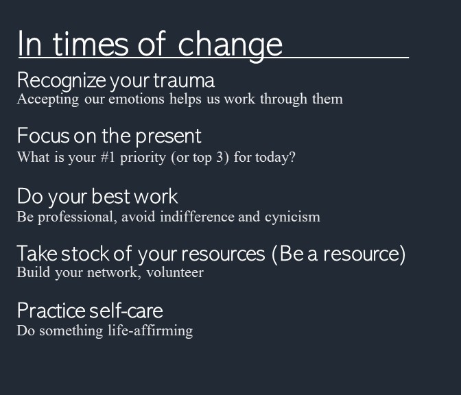 Tips for managing change