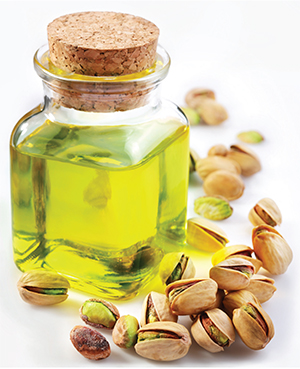 Pistachio oil and nuts 